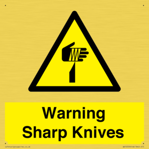 Warning Sharp Knives